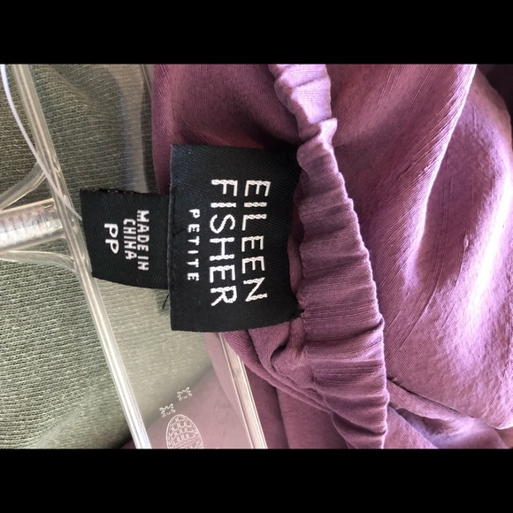 Eileen Fisher Silk Straight Skirt, Purple, PP, NWT - Picture 4 of 6
